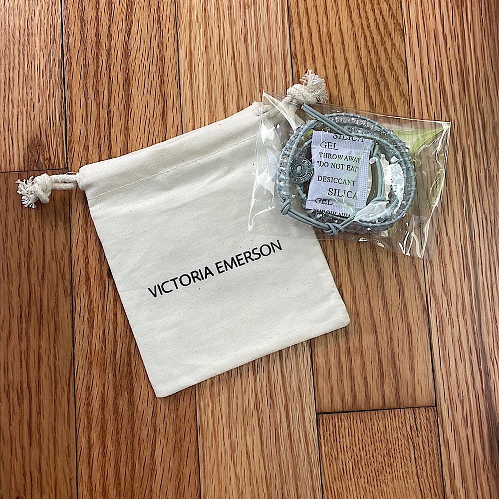 Victoria Emerson blue wrap bracelet ~ never opened or worn